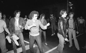 Third bath raid protest, June 20, 1981. Thugs at the Battle of Church Street.